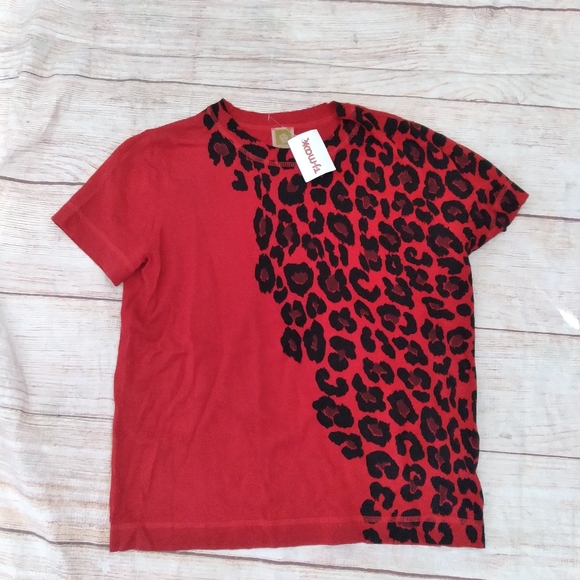 Anne Klein red leopard sweater sz L NWT - Picture 3 of 5